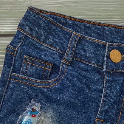 Red, White & Blue Crew 2 Piece Short Set