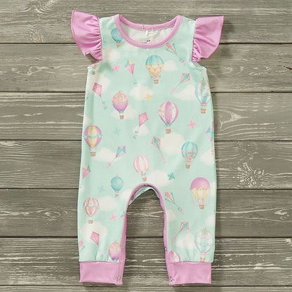 Whimsical Flight Girl Infant Romper