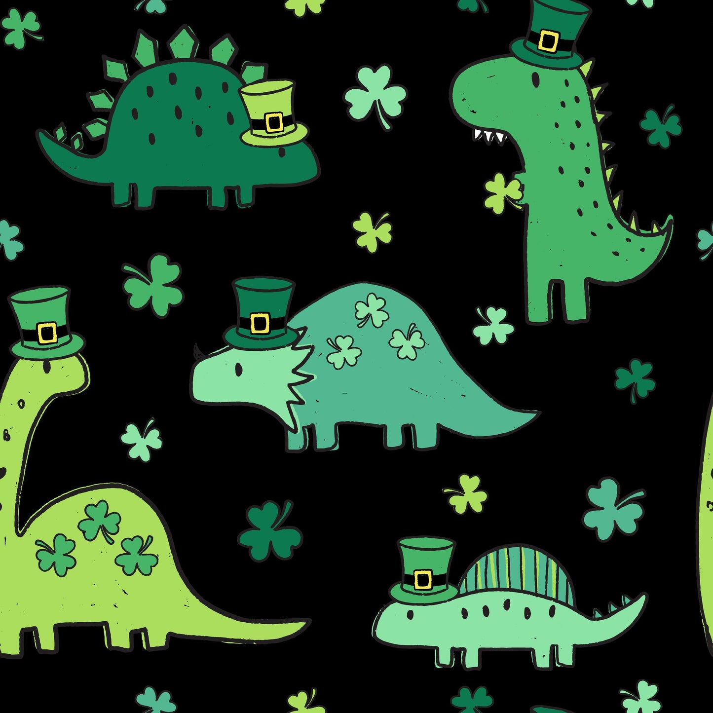 Shamrock Dino Skirt Set