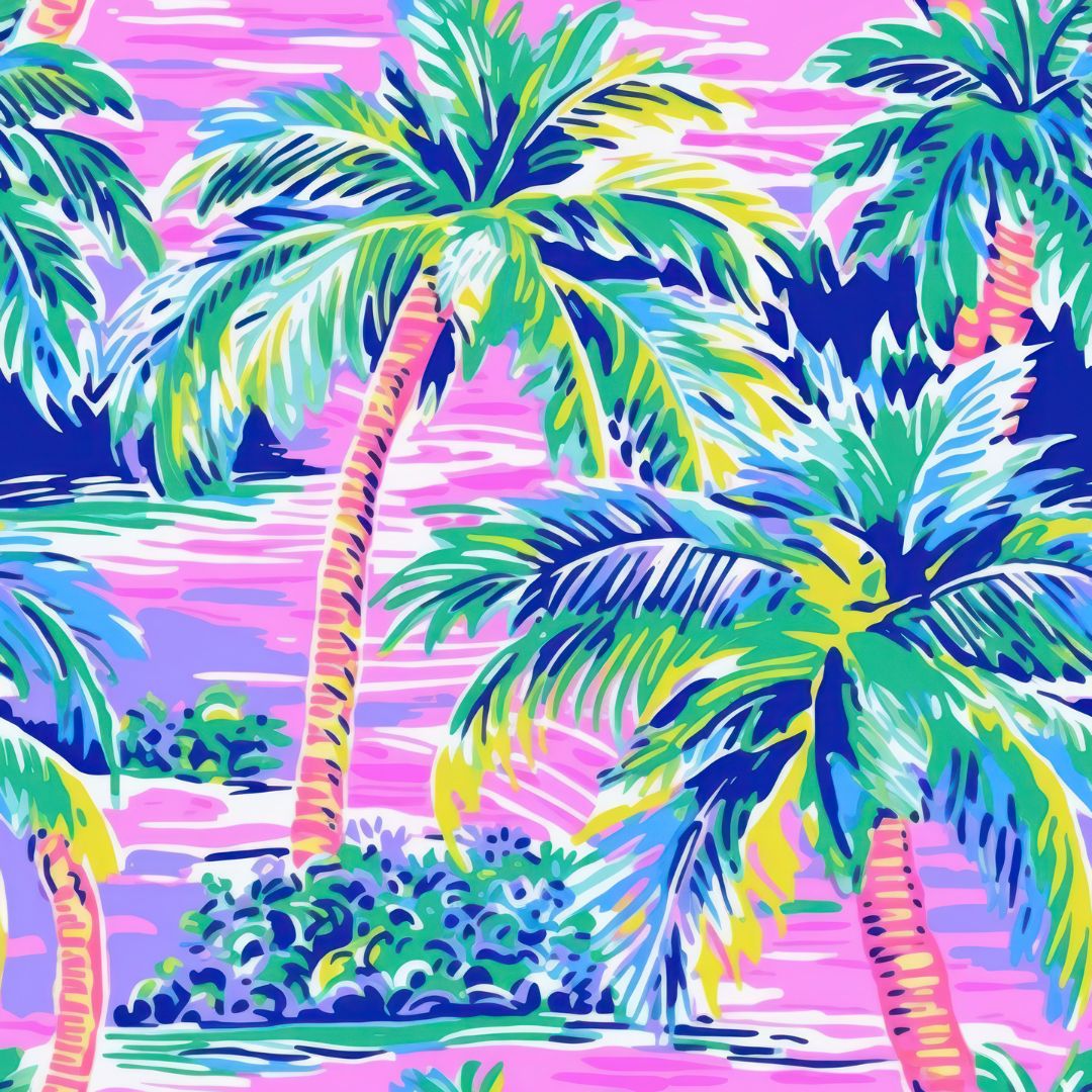 Palm Paradise Girl Romper with matching headband