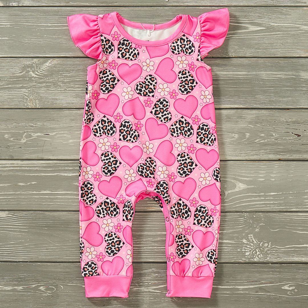 Wild Hearts Girl Infant Romper