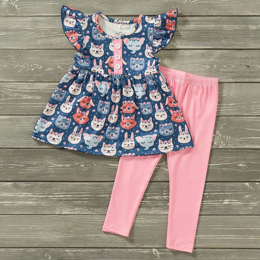 Animal Floral 2 Piece Set