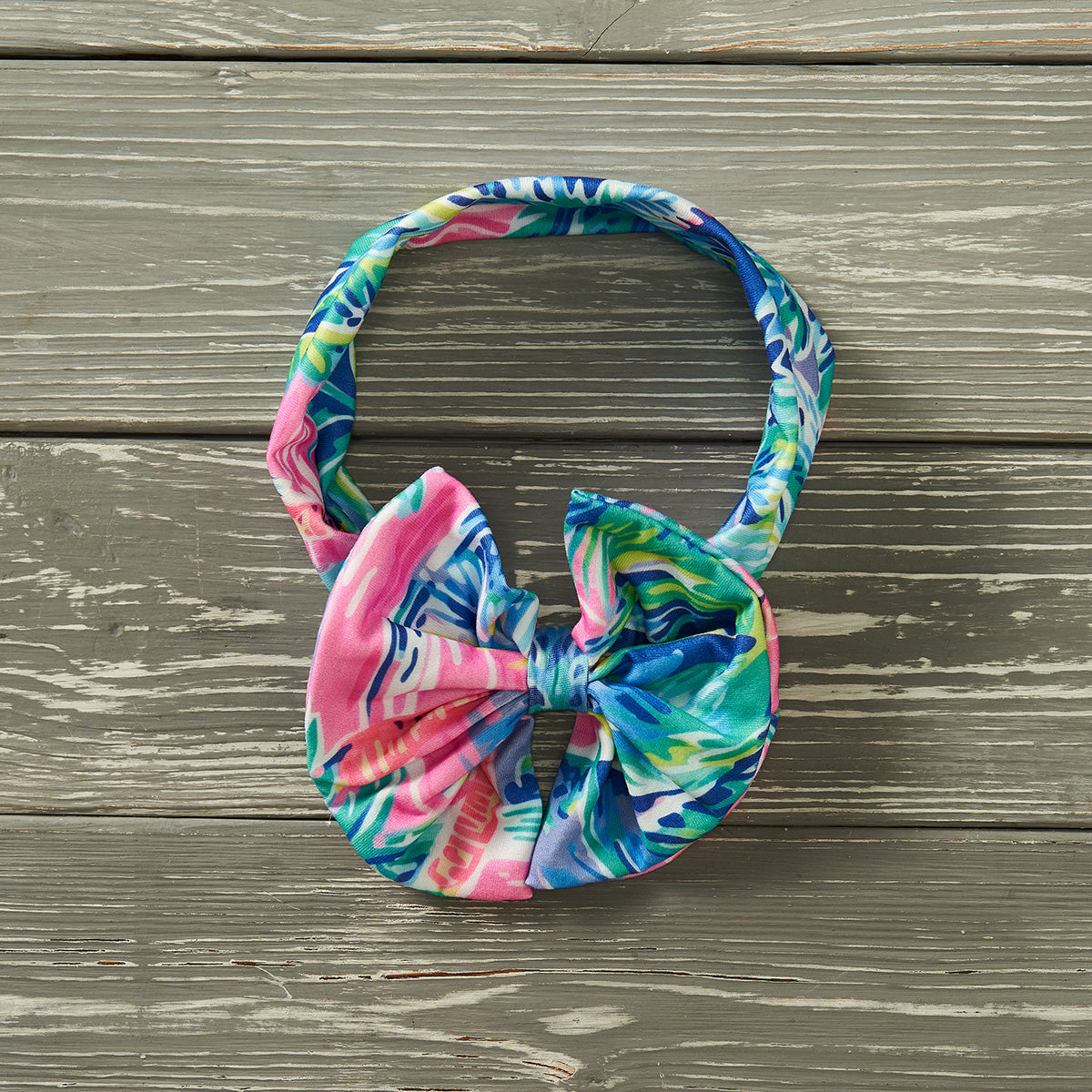 Palm Paradise Girl Romper with matching headband