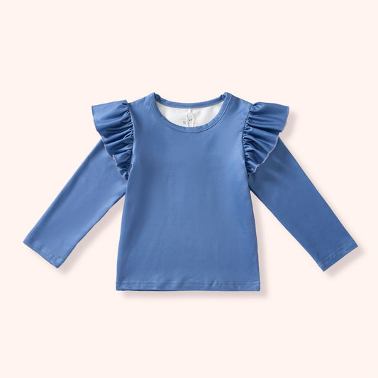 Winter Capsule Collection- Blue Long Sleeve Top